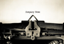 Company,News,Message,Typed,On,A,Vintage,Typewriter.